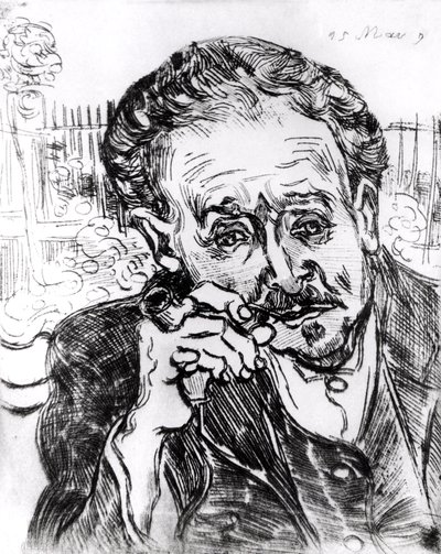 The Man with the Pipe, Portrait of Doctor Paul Gachet, 15th March 1890 by Vincent van Gogh